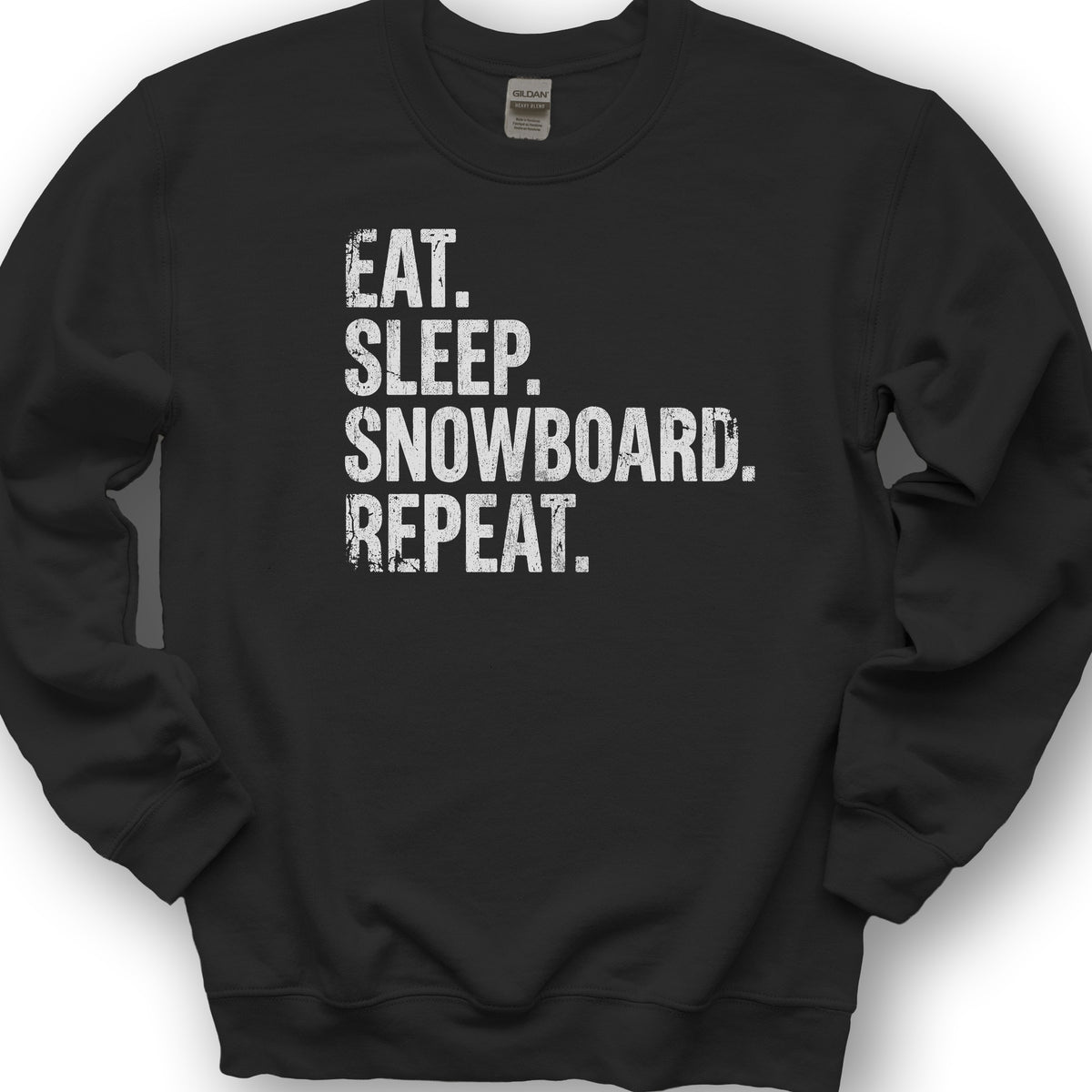 Eat Sleep Snowboard Sweatshirt - Black