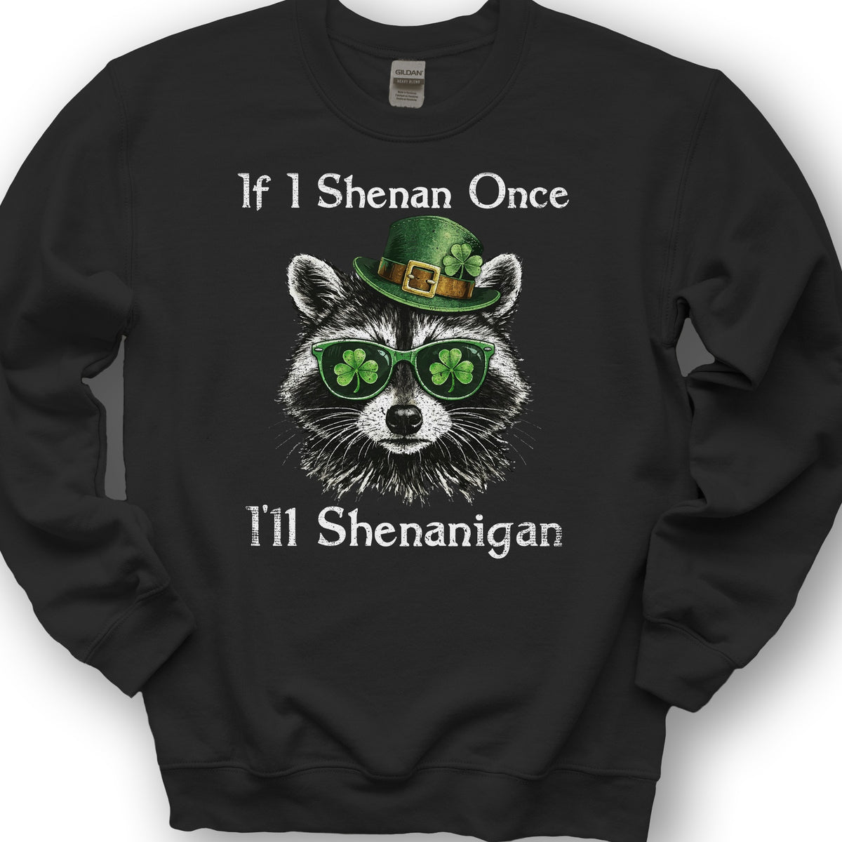 Shenanigans Raccoon Sweatshirt - Black