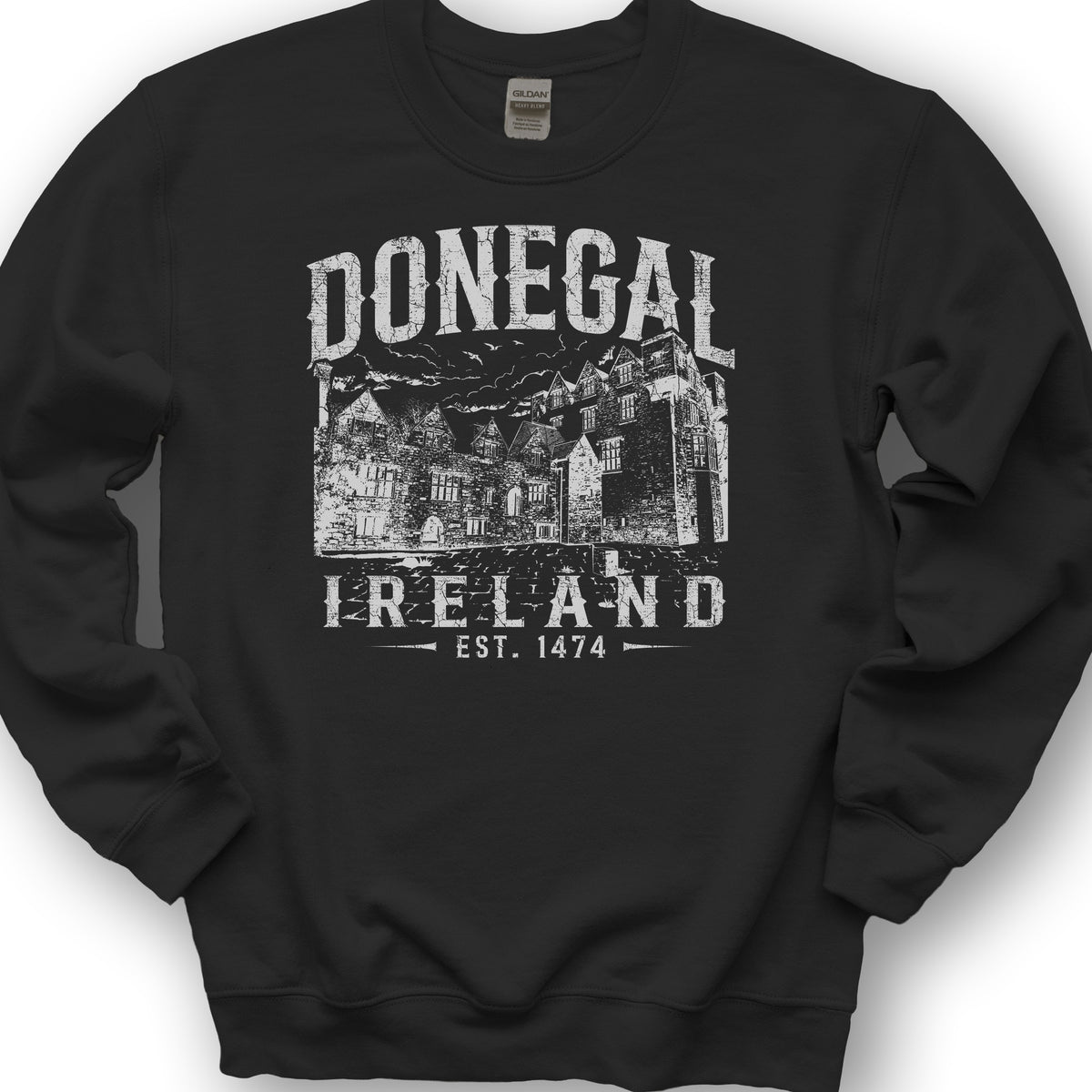 Donegal Ireland Sketch Sweatshirt - Black