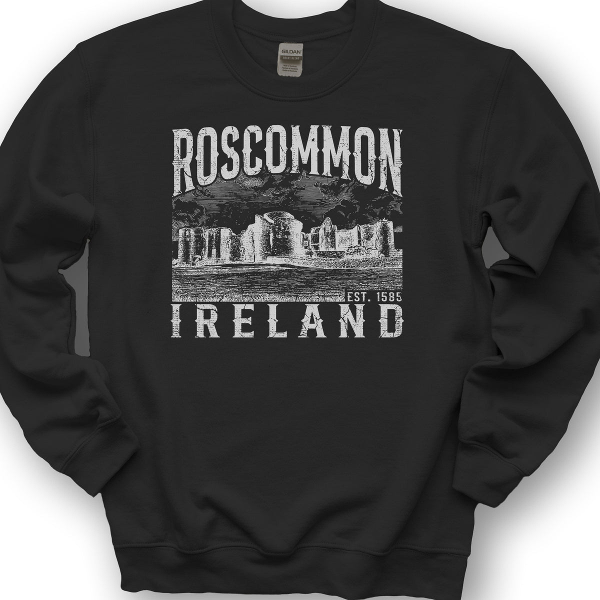 Roscommon Ireland Sweatshirt - Black