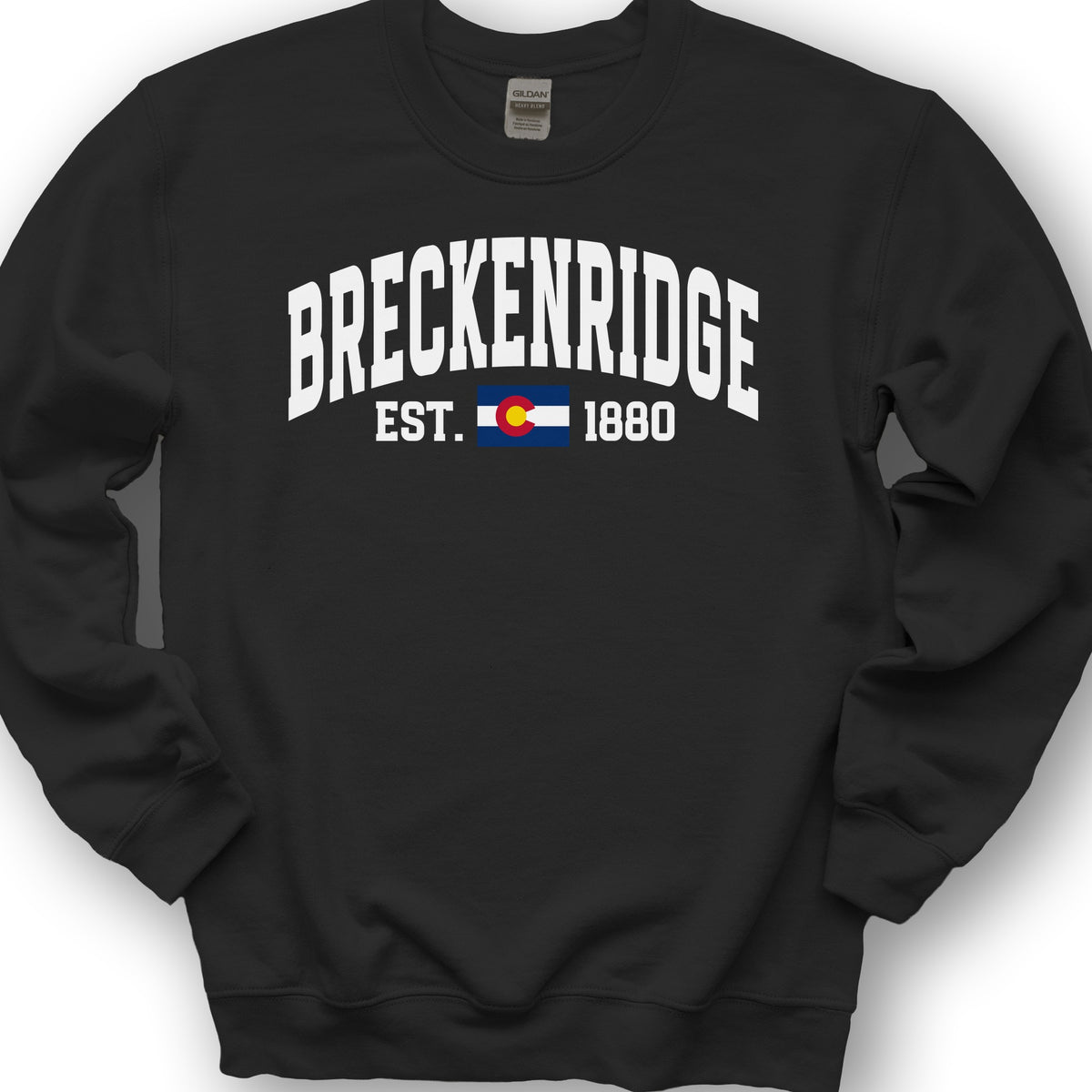 Breckenridge Colorado Varsity Sweatshirt - Black