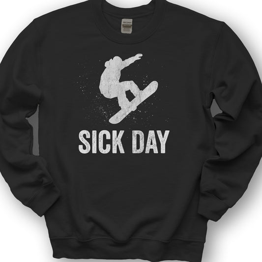 Sick Day Snowboard Sweatshirt - Black