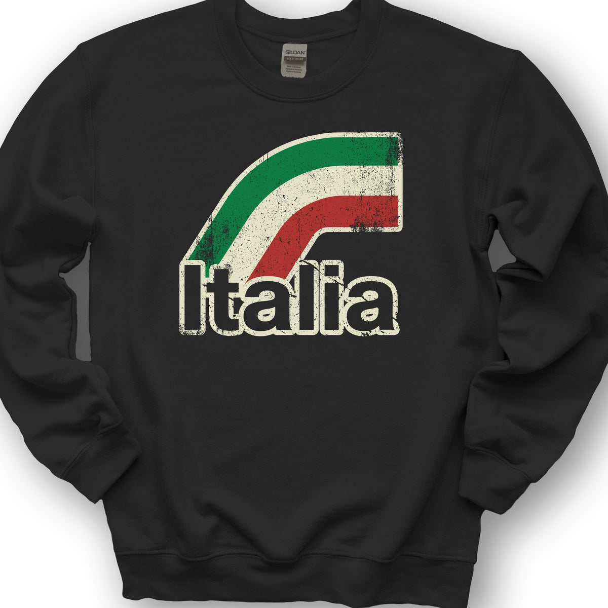 Italia Stripes Sweatshirt - Black