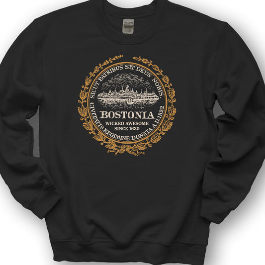 Bostonia Wicked Awesome Sweatshirt - Black