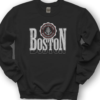 Boston Scoop Sweatshirt - Black