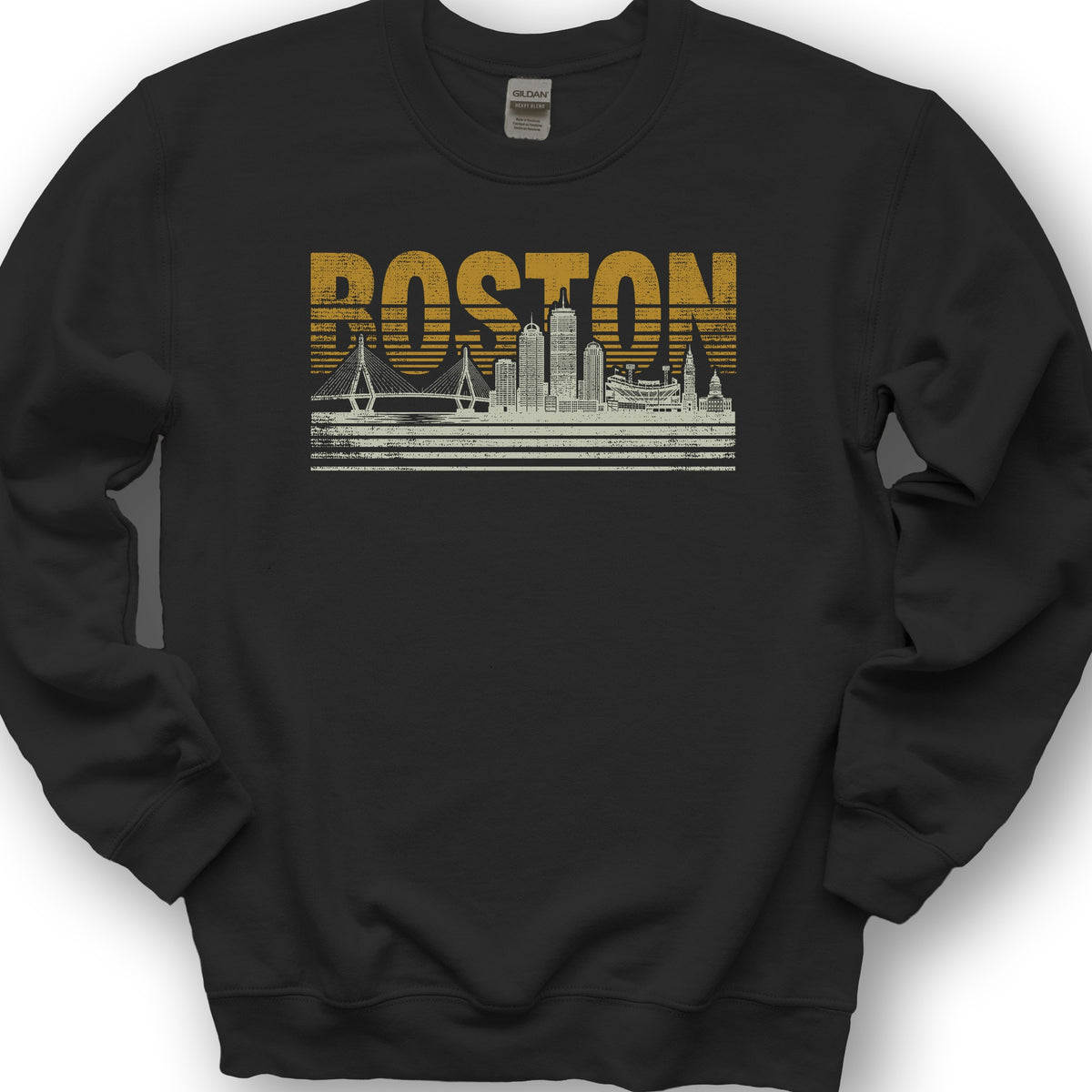 Boston Skyline Sweatshirt - Black
