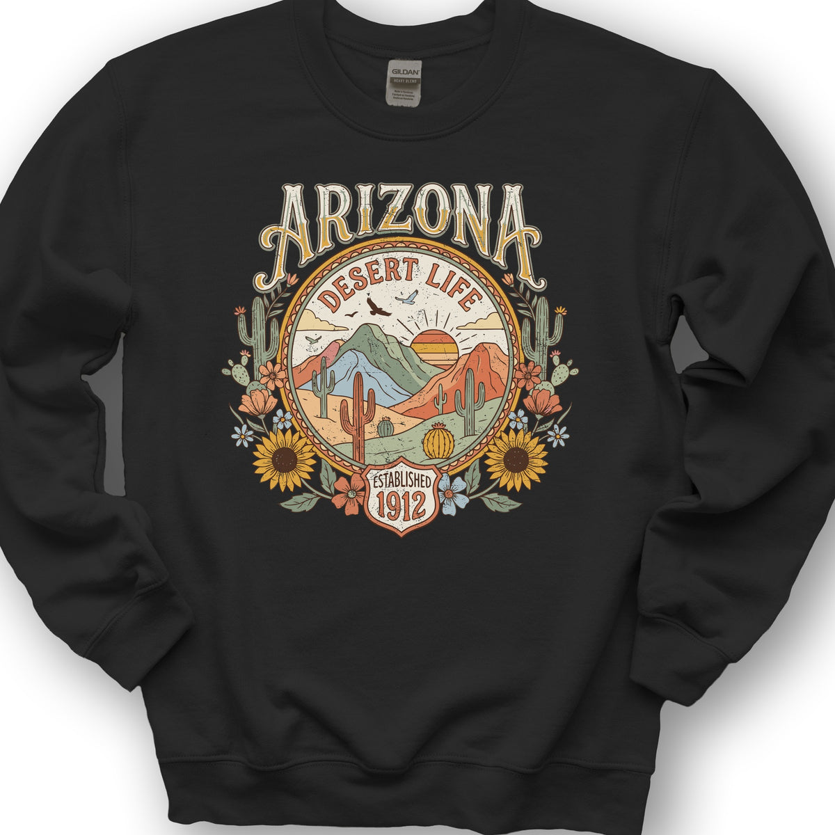 Arizona Desert Life Sweatshirt - Black