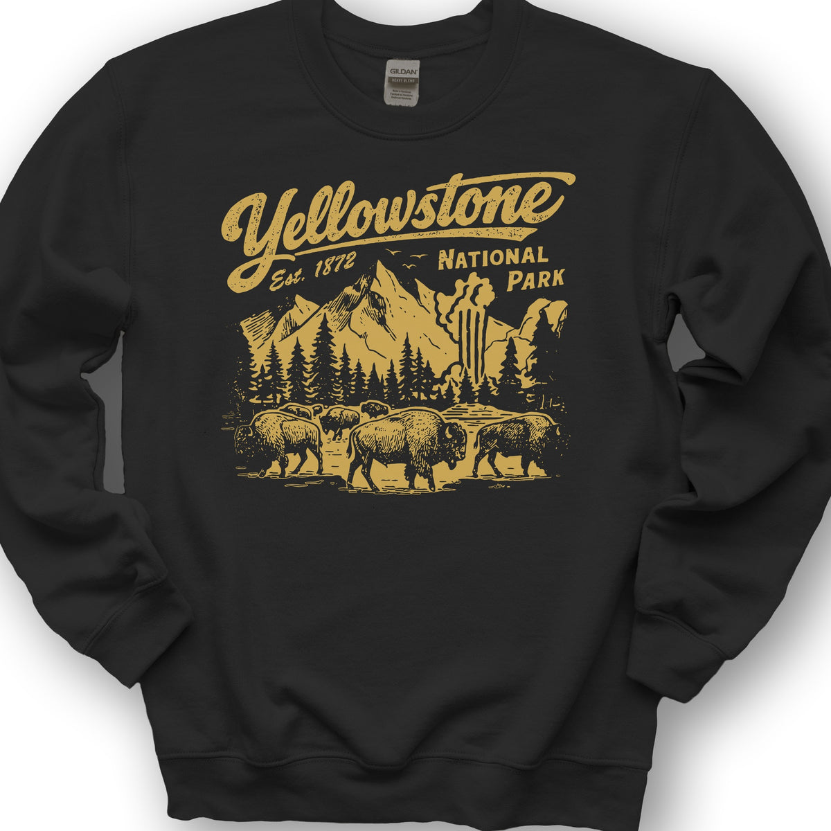 Yellowstone "Vintage Sketch" Sweatshirt - Black