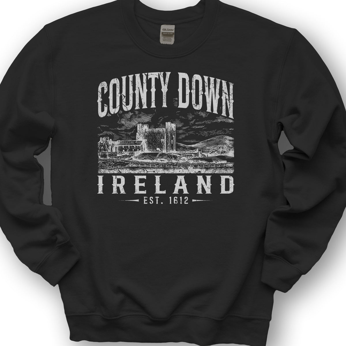 County Down Ireland Sweatshirt - Black