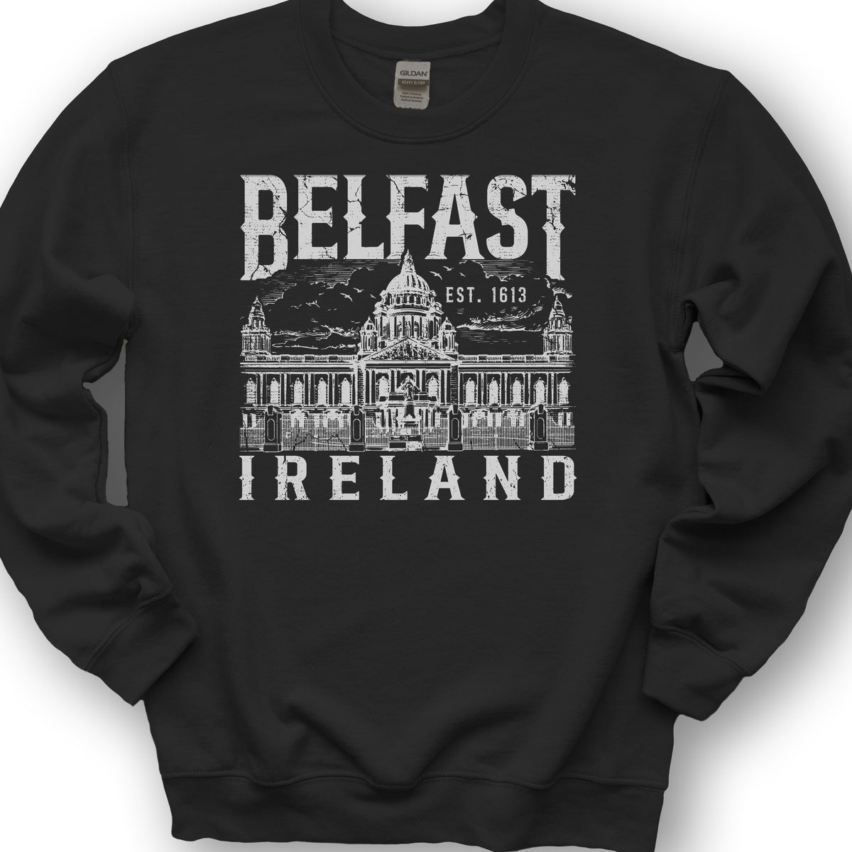 Belfast Ireland Sweatshirt - Black