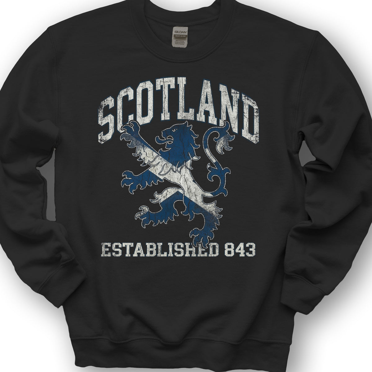Scotland Saltire Lion Sweatshirt - Black