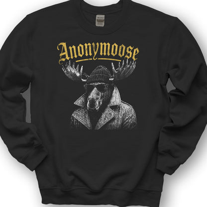 Anonymoose Halftone Sweatshirt - Black