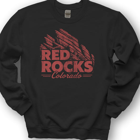 Red Rocks Vintage Sweatshirt - Black