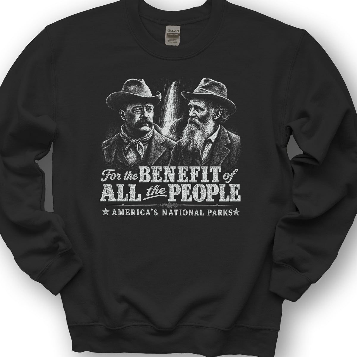 Roosevelt and Muir Sweatshirt - Black