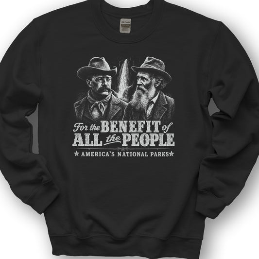 Roosevelt and Muir Sweatshirt - Black