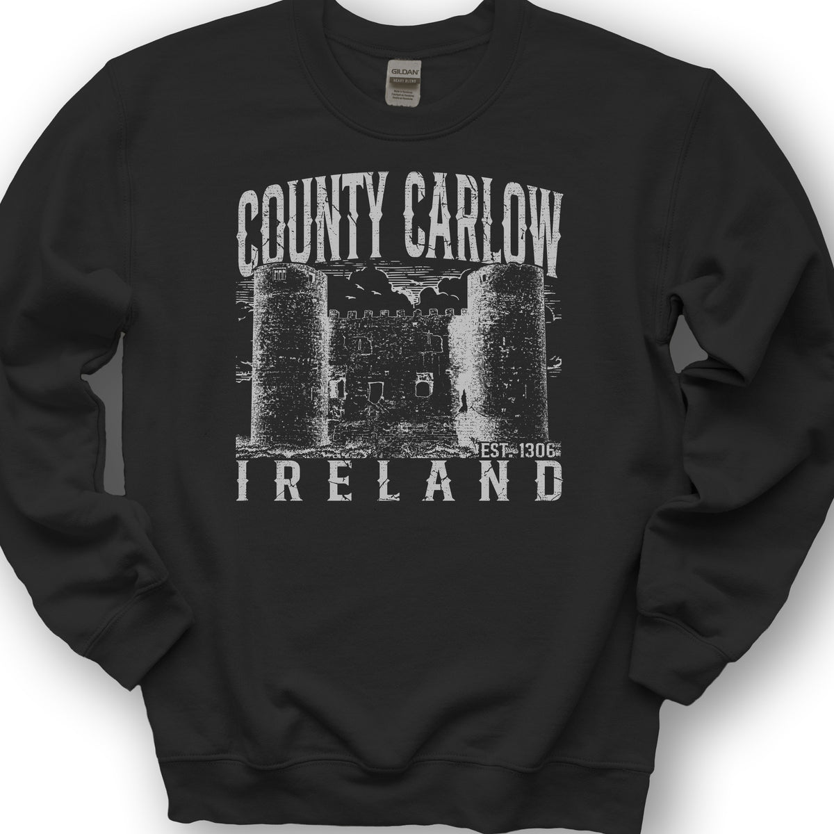 County Carlow Ireland Sweatshirt - Black