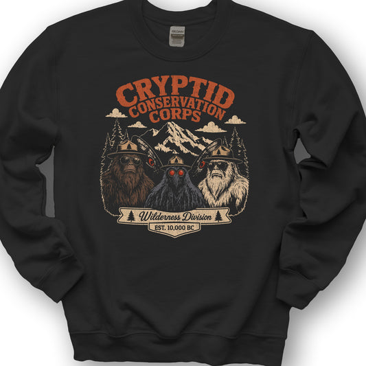 Cryptid Conservation Corps Sweatshirt - Black