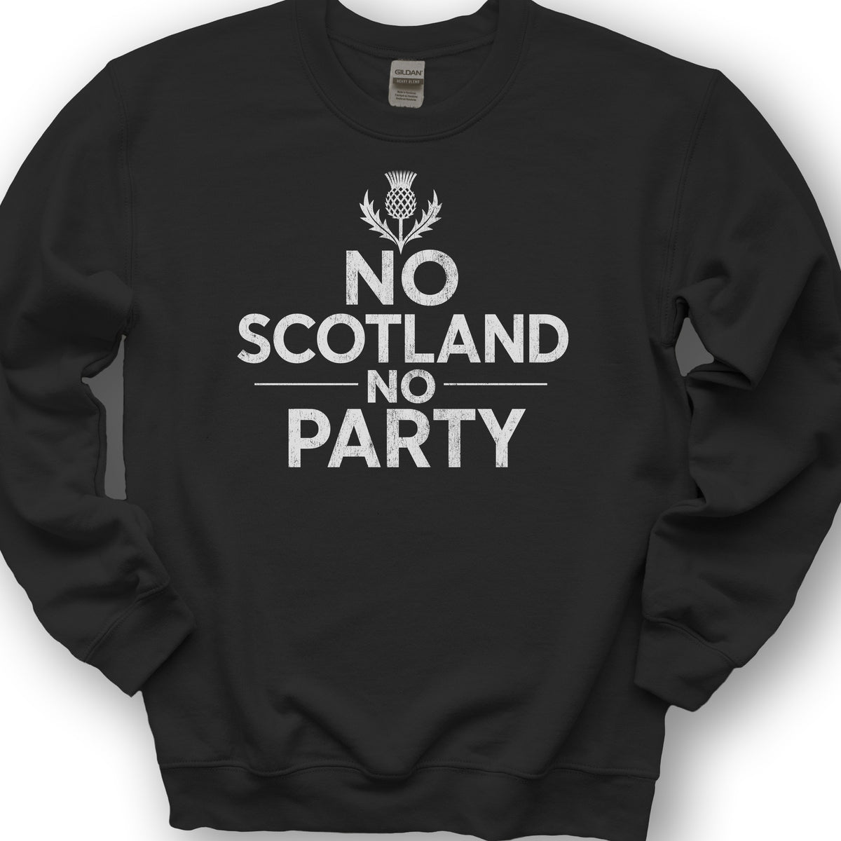 Scotland No Party Bold Sweatshirt - Black
