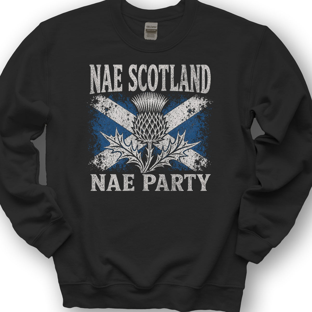 Nae Scotland Vintage Flag Sweatshirt - Black