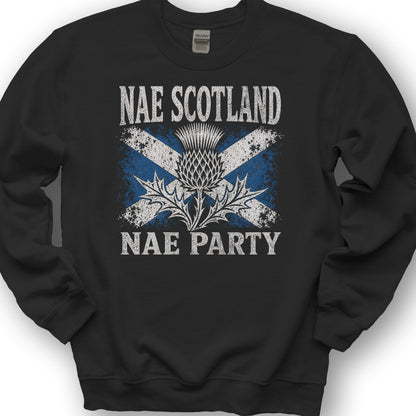 Nae Scotland Vintage Flag Sweatshirt - Black