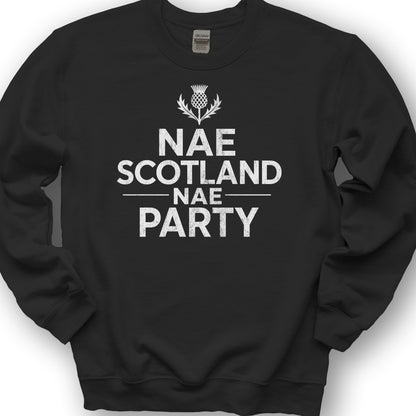 Nae Party Thistle Sweatshirt - Black