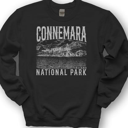 Connemara Ireland Sketch Sweatshirt - Black