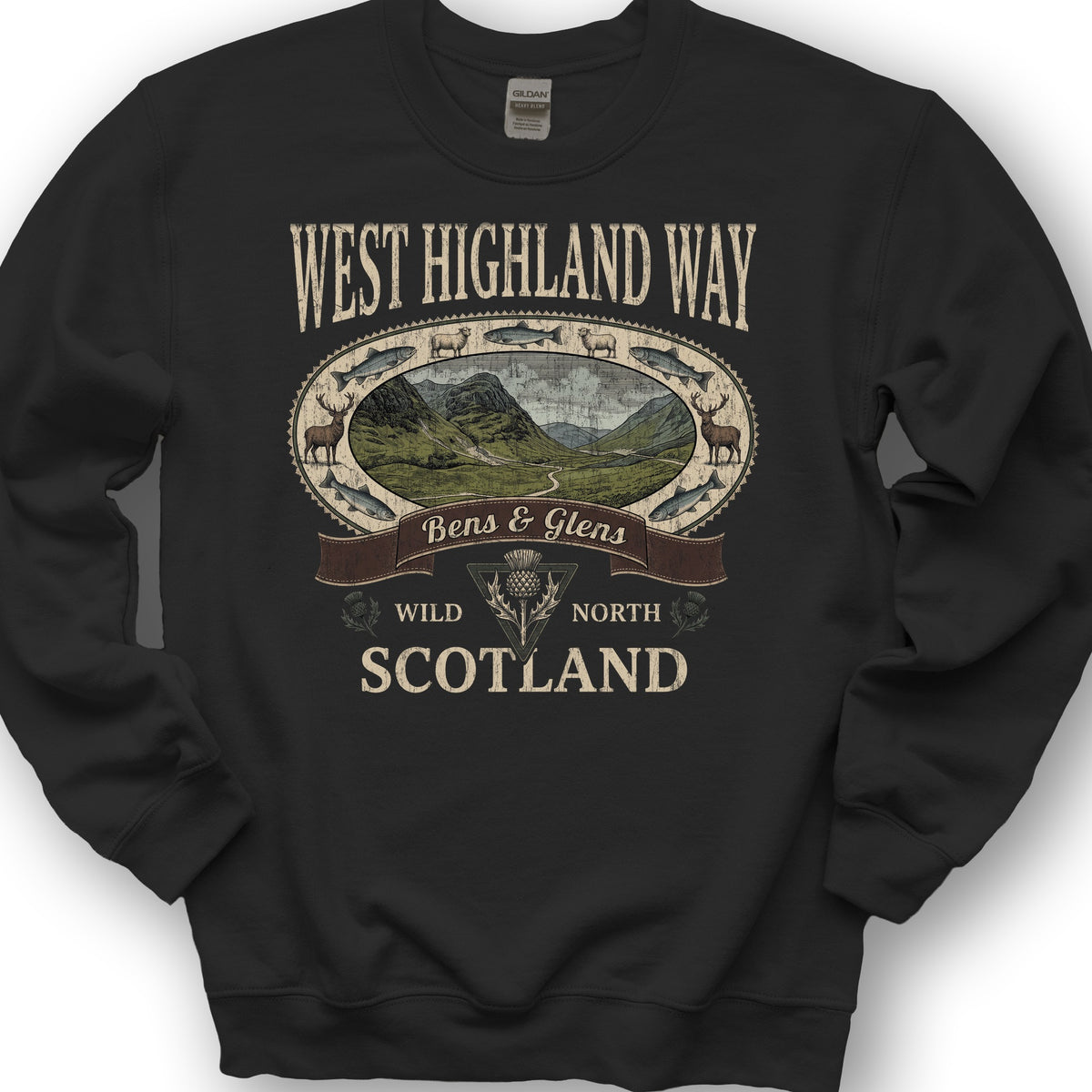 West Highland Way Heritage Sweatshirt - Black