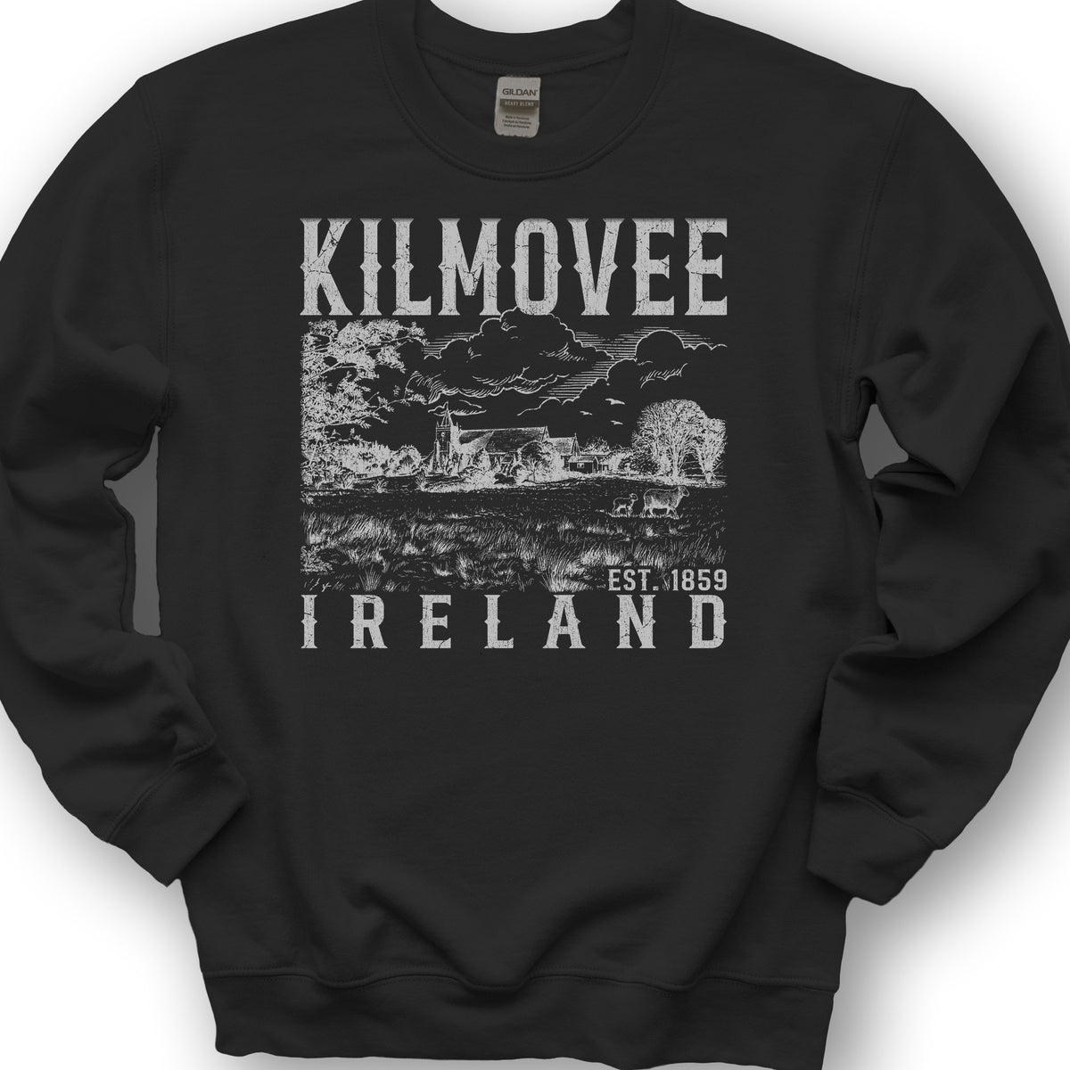 Kilmovee Ireland Sketch Sweatshirt - Black