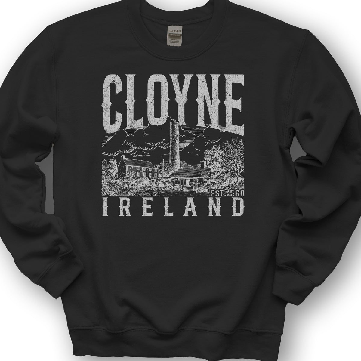 Cloyne Ireland Sketch Sweatshirt - Black