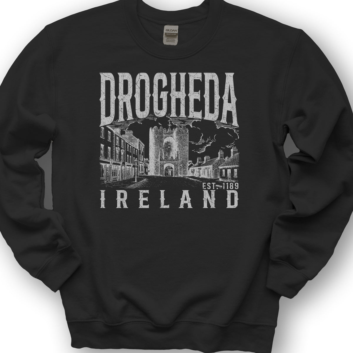 Drogheda Ireland Sketch Sweatshirt - Black