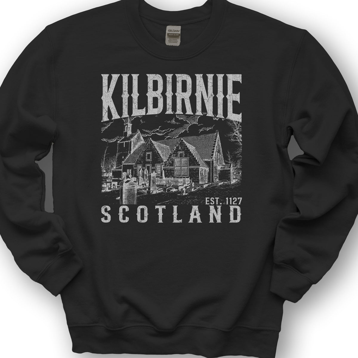 Kilbirnie Scotland Sketch Sweatshirt - Black