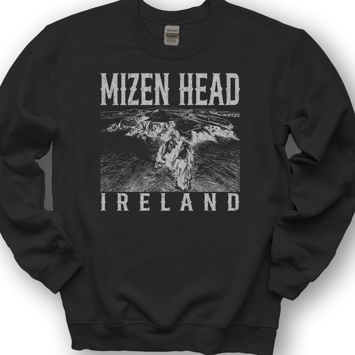 Mizen Head Ireland Sketch Sweatshirt - Black