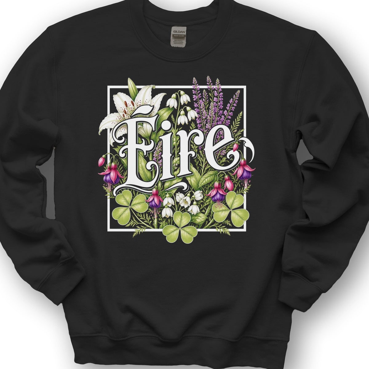 Eire Floral Sweatshirt - Black