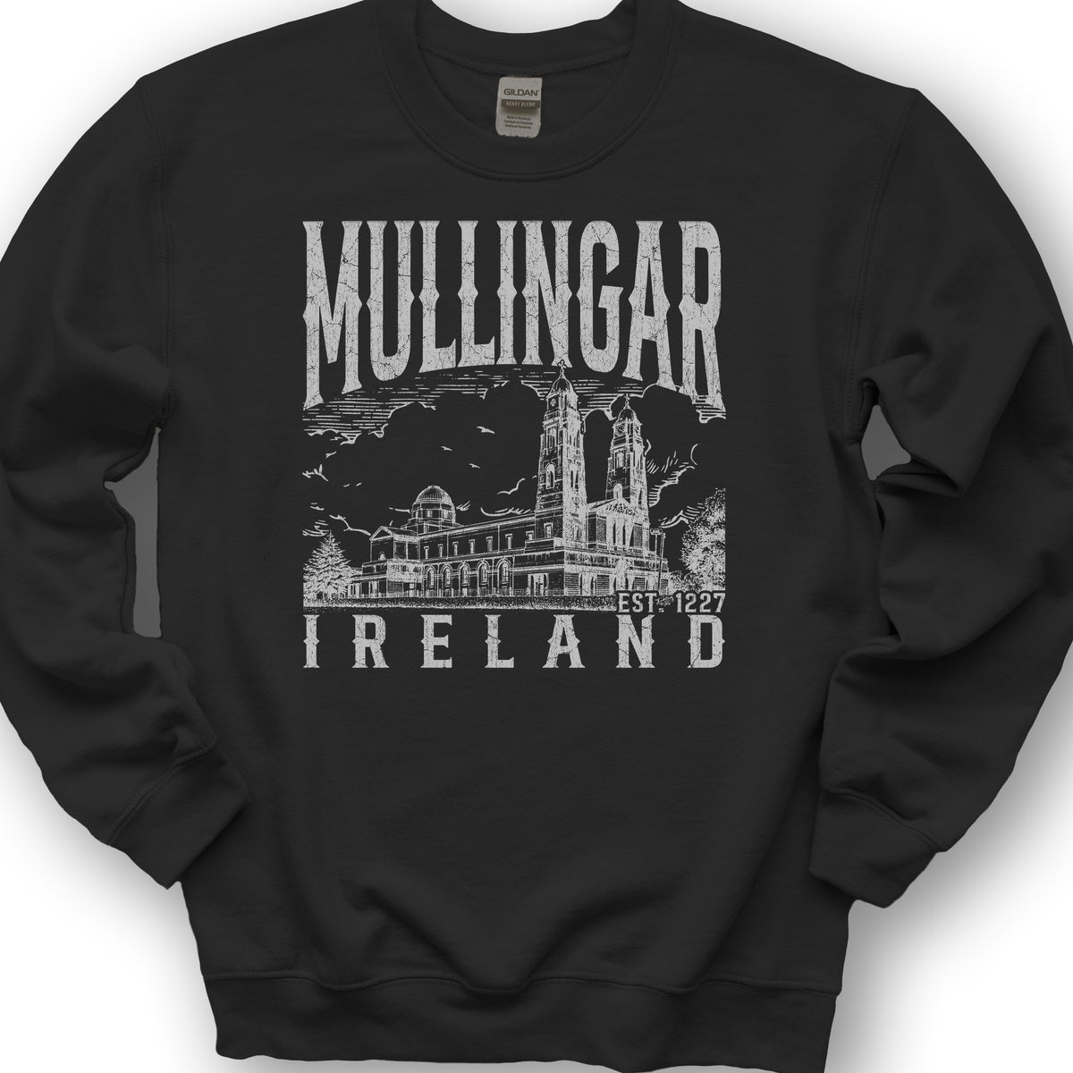 Mullingar Ireland Sketch Sweatshirt - Black
