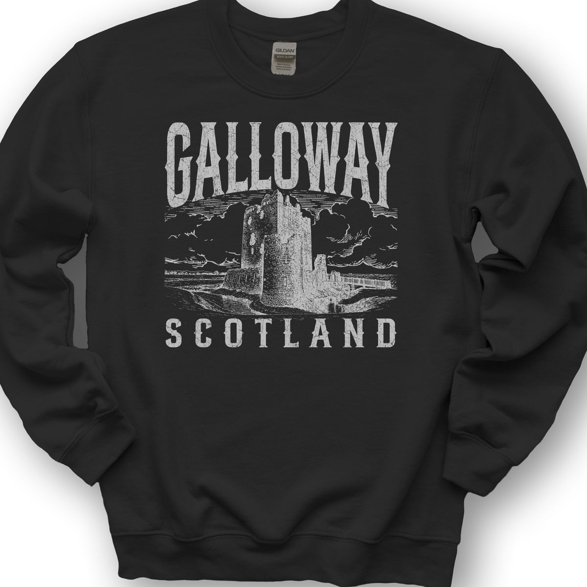 Galloway Scotland Sketch Sweatshirt - Black