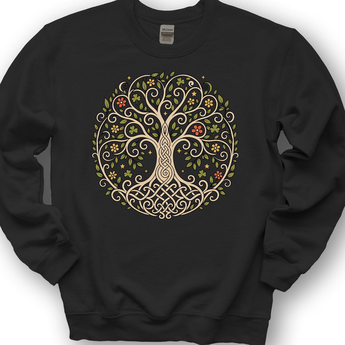 Celtic Tree of Life Sweatshirt - Black