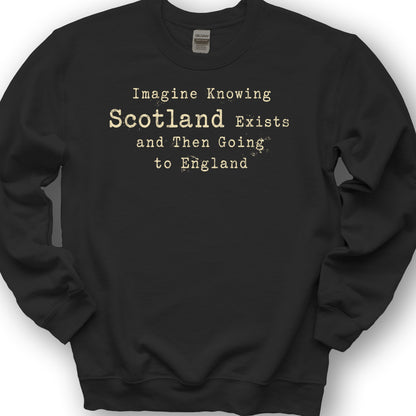 Scotland Exists Sweatshirt - Black