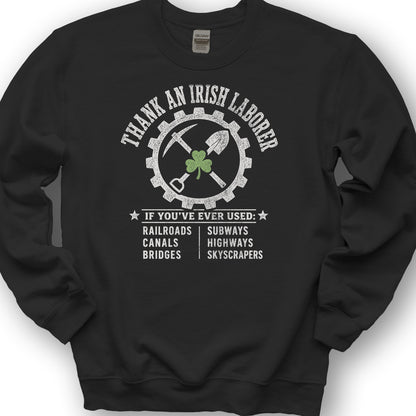 Irish Laborer Sweatshirt - Black