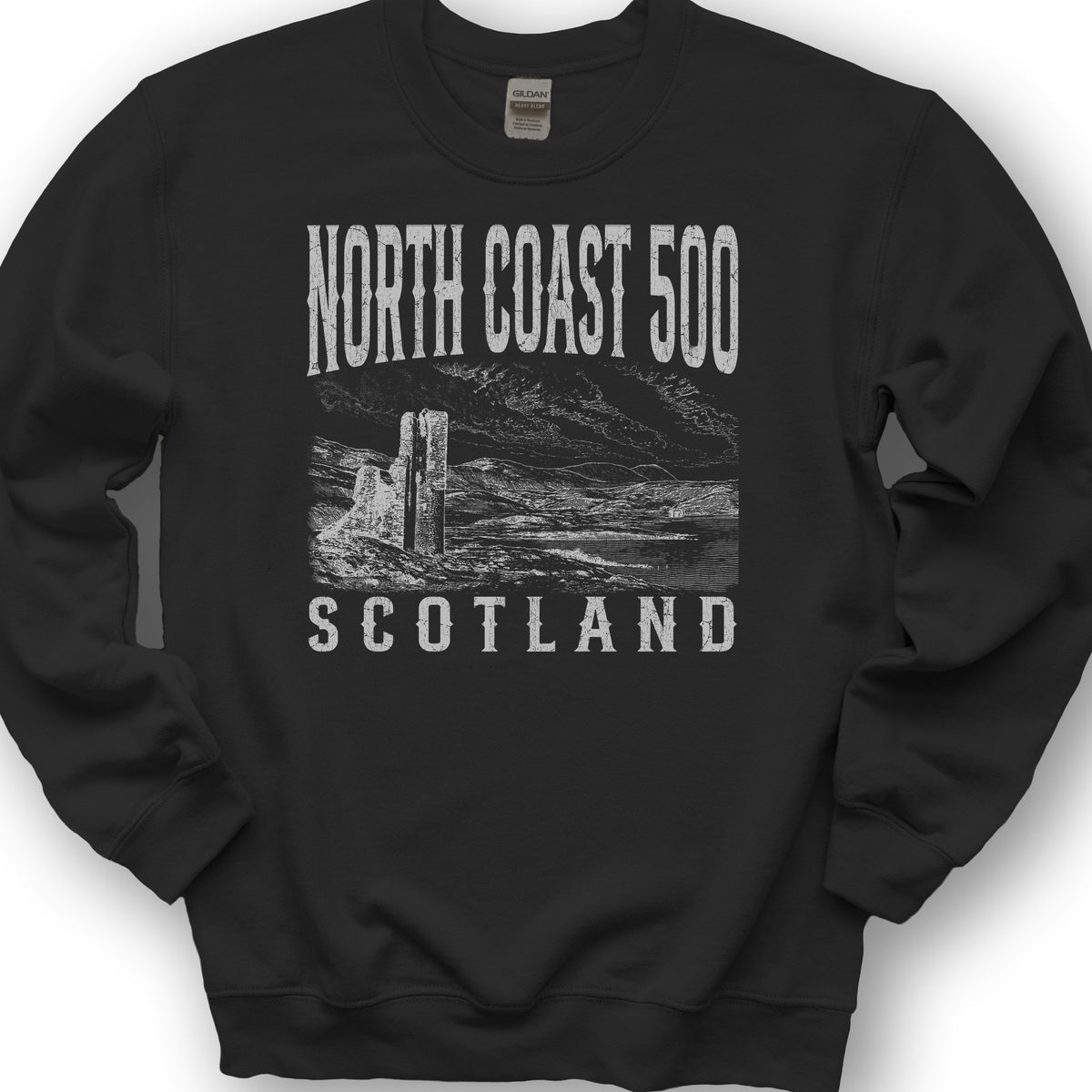 Castleisland Scotland Sketch Sweatshirt - Black