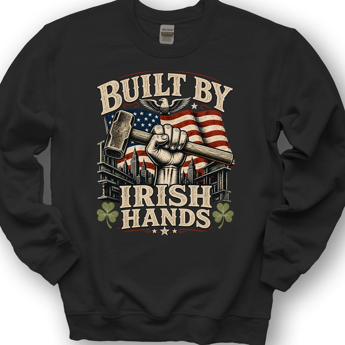 Bulit By Irish Hands Sweatshirt - Black