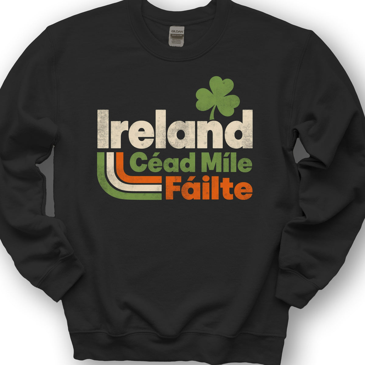 Ireland 70's Throwback Sweatshirt - Black