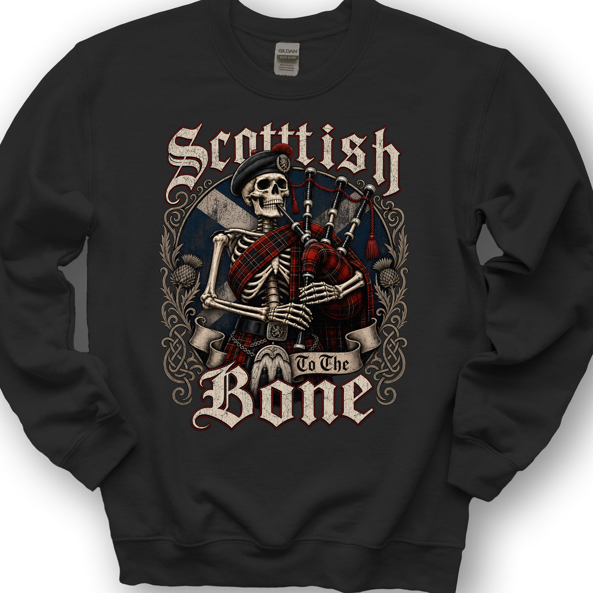 Scottish Boney Piper Sweatshirt - Black