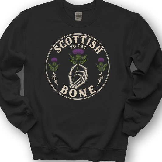 Scottish Bone Hand Sweatshirt - Black