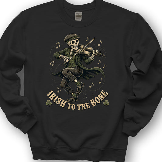Irish Bone Jig Sweatshirt - Black