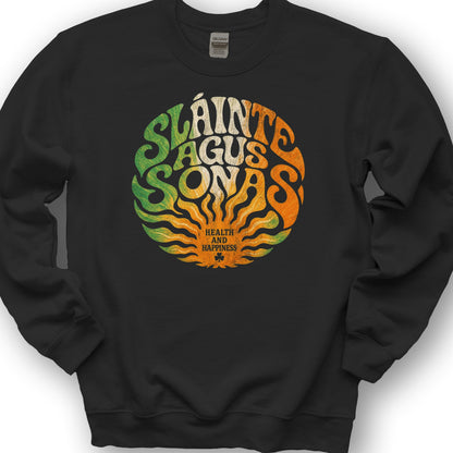 Sláinte Agus Sonas Sweatshirt - Black
