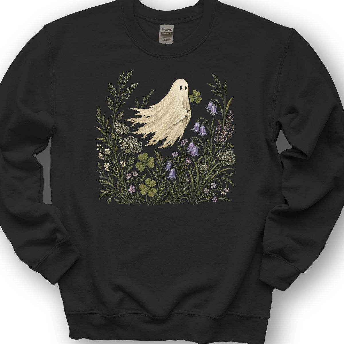 Shamrock Ghost Sweatshirt - Black