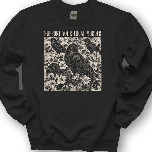 Crow Local Murder Sweatshirt - Black