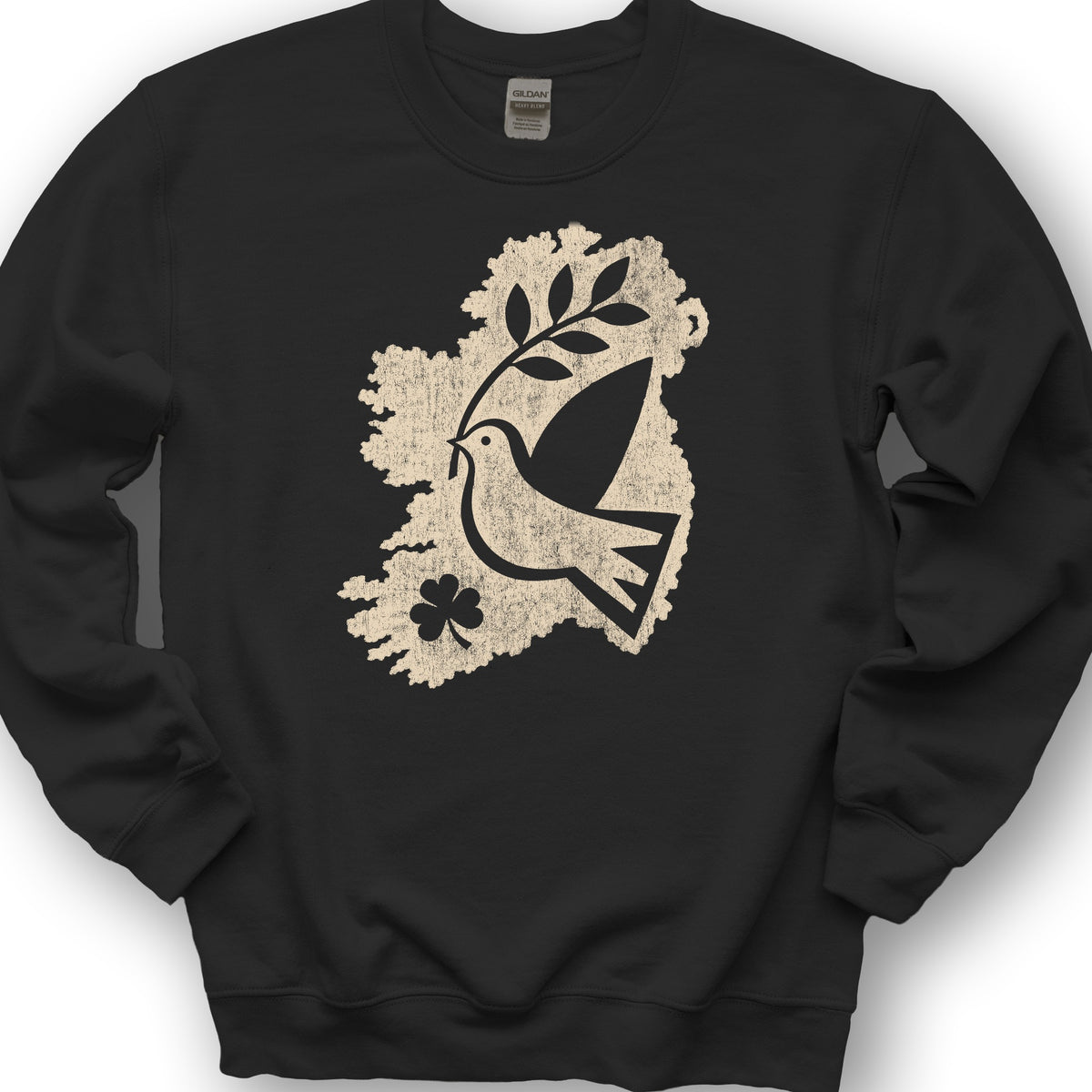 Éire Olive Branch Sweatshirt - Black