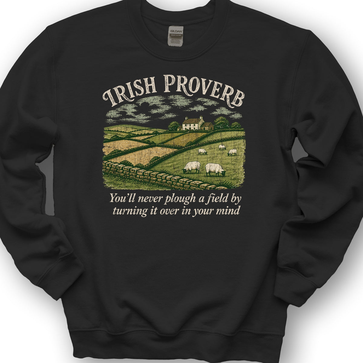 Plough Proverb Sweatshirt - Black