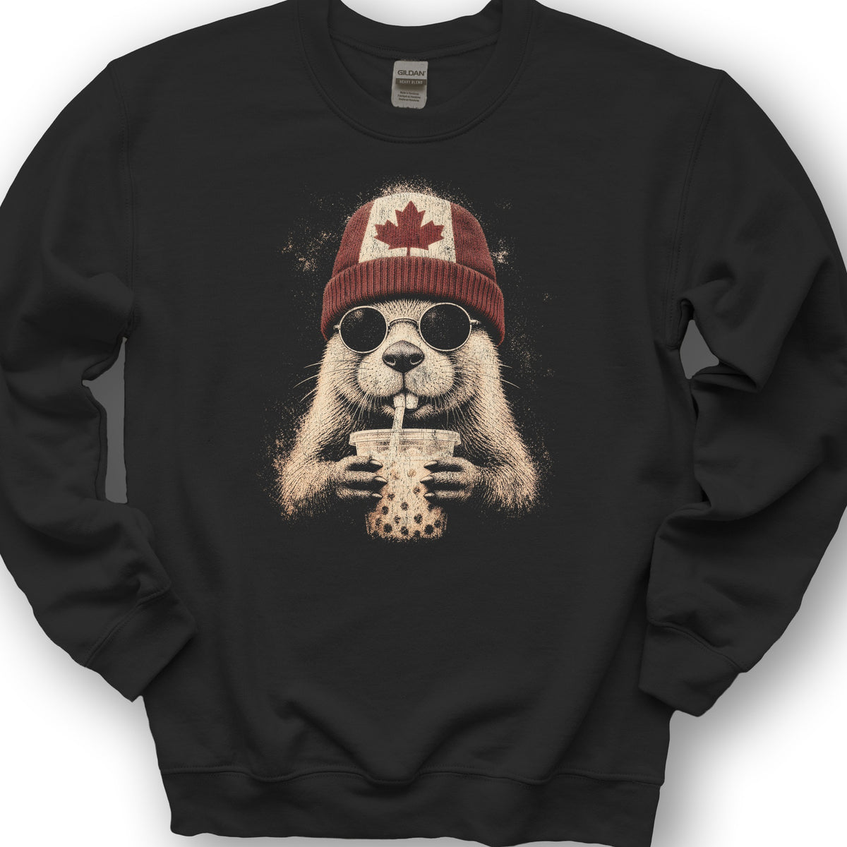 Canada Beaver Attitude Sweatshirt - Black